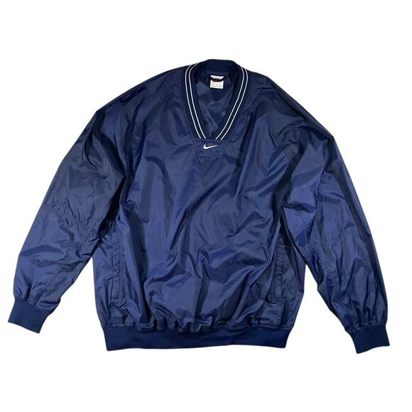Vintage Nike Nylon Warm Up Pullover Jacket - XL - Picture 1 of 3